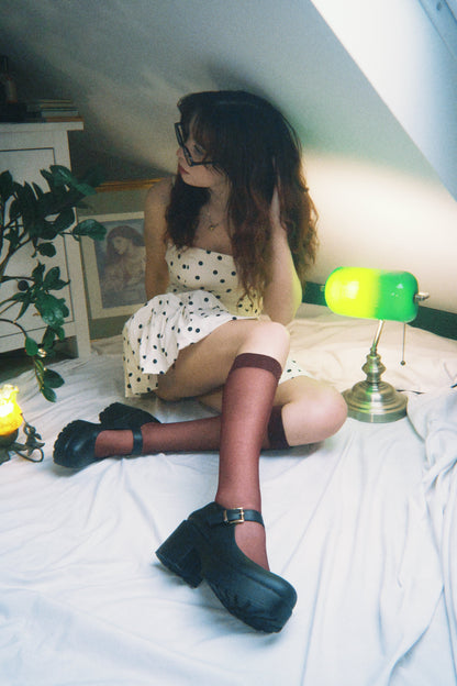 KOI Footwear - Black Chunky Platform Mary Jane Shoes