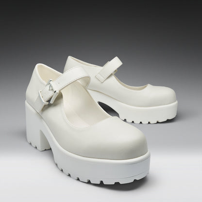 KOI Footwear - Tira Mary Jane Shoes 'White Washout Edition'