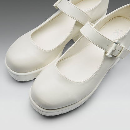 KOI Footwear - Tira Mary Jane Shoes 'White Washout Edition'