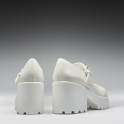 KOI Footwear - Tira Mary Jane Shoes 'White Washout Edition'