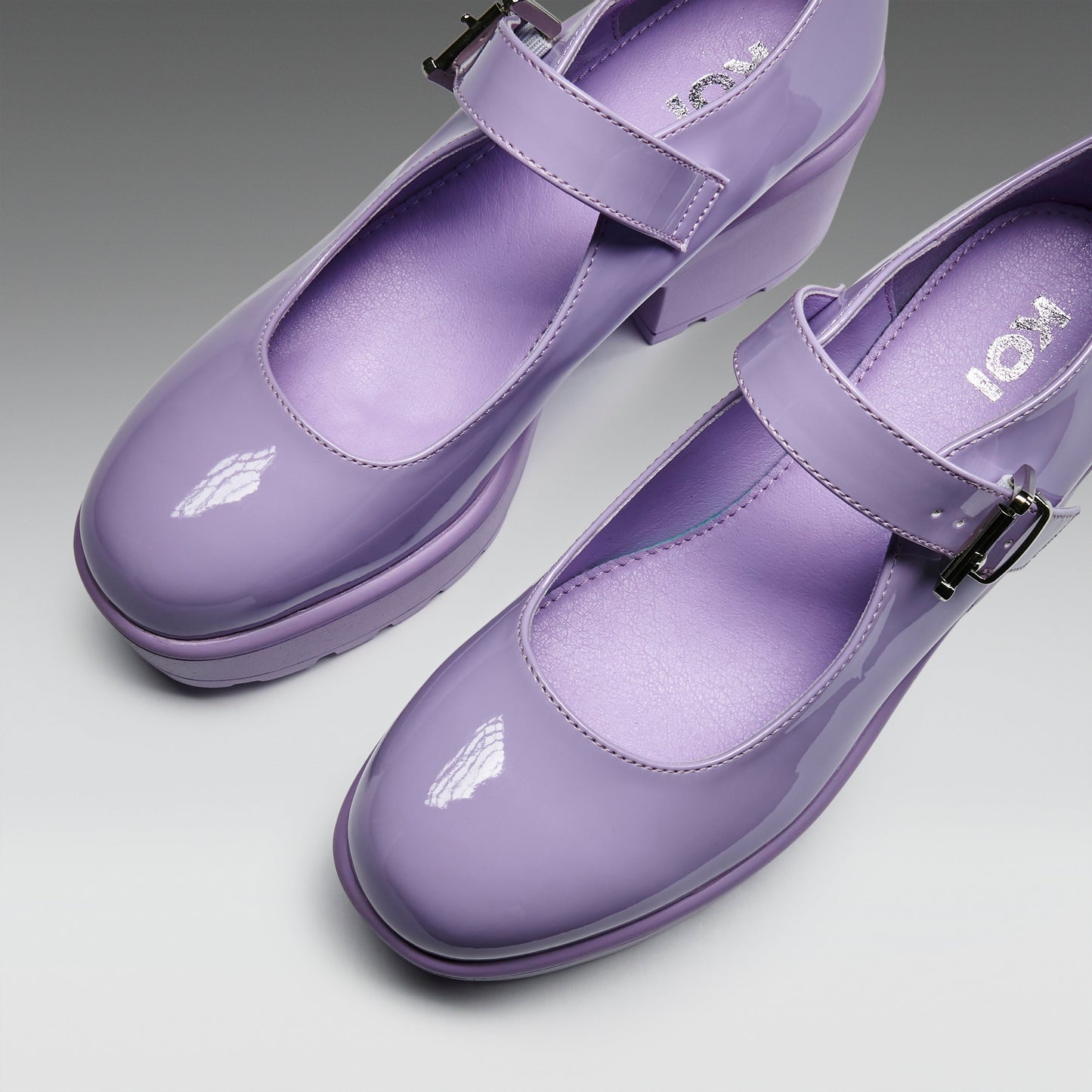 KOI Footwear - Tira Mary Jane Shoes ' Lilac Nectar Patent Edition'