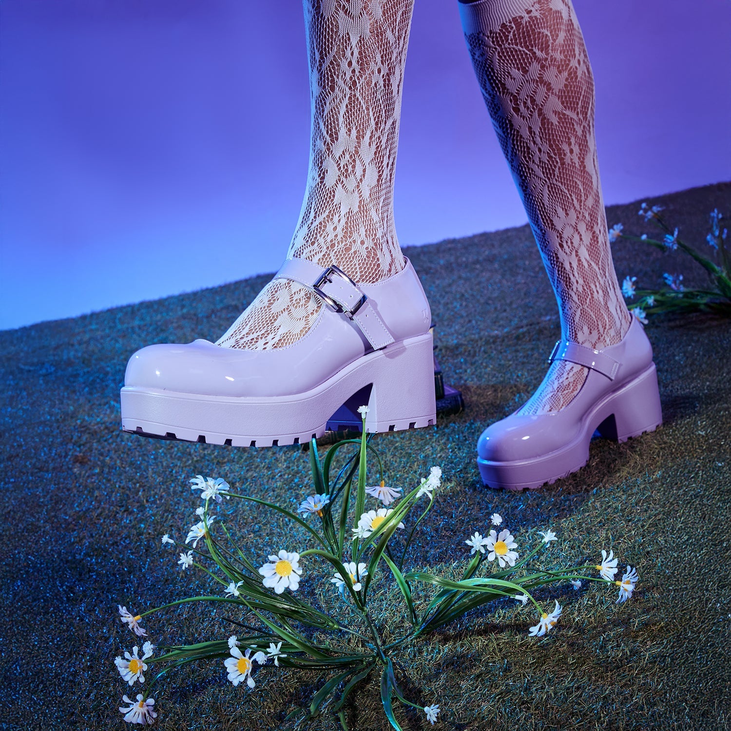 KOI Footwear - Tira Mary Jane Shoes ' Lilac Nectar Patent Edition'