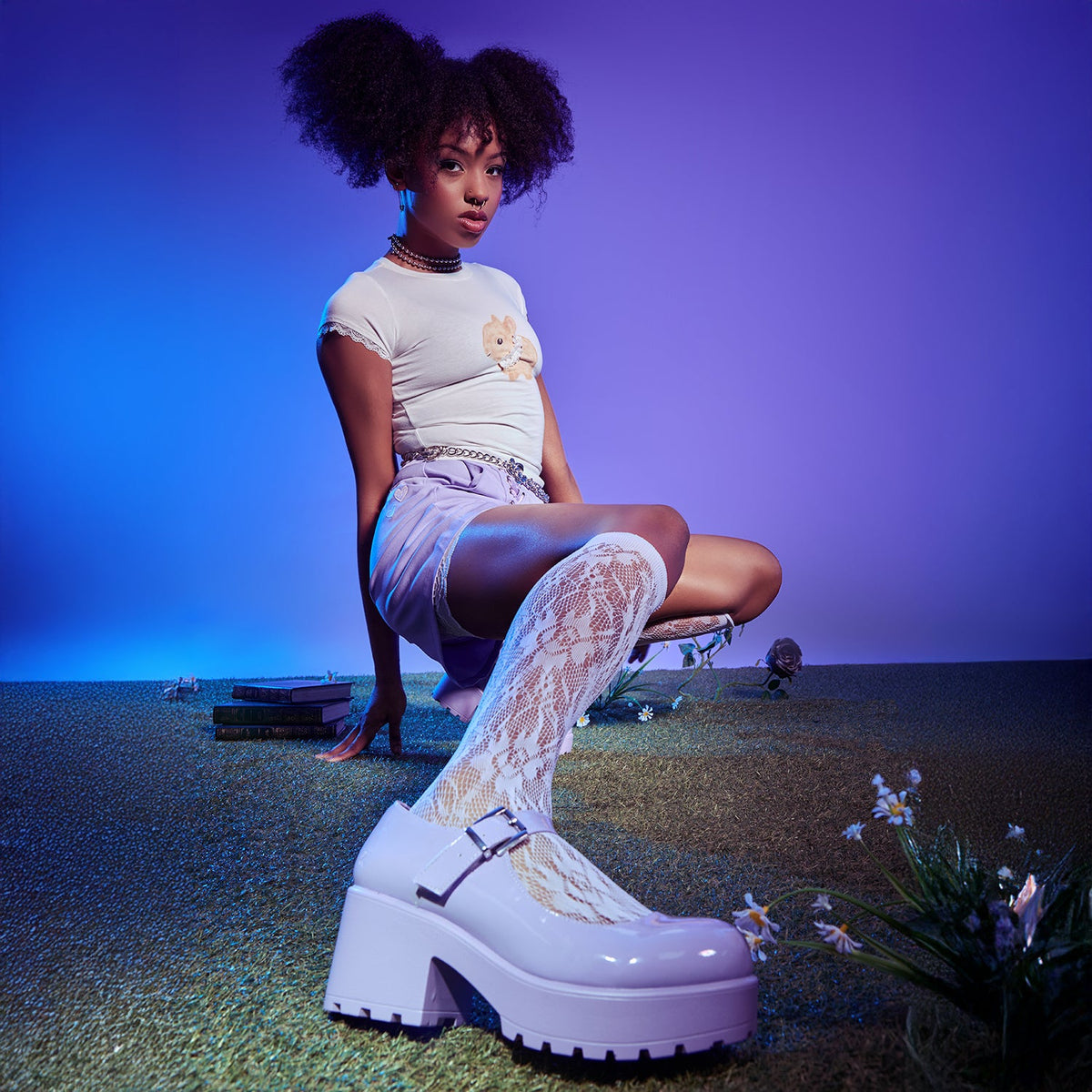 KOI Footwear - Tira Mary Jane Shoes ' Lilac Nectar Patent Edition'