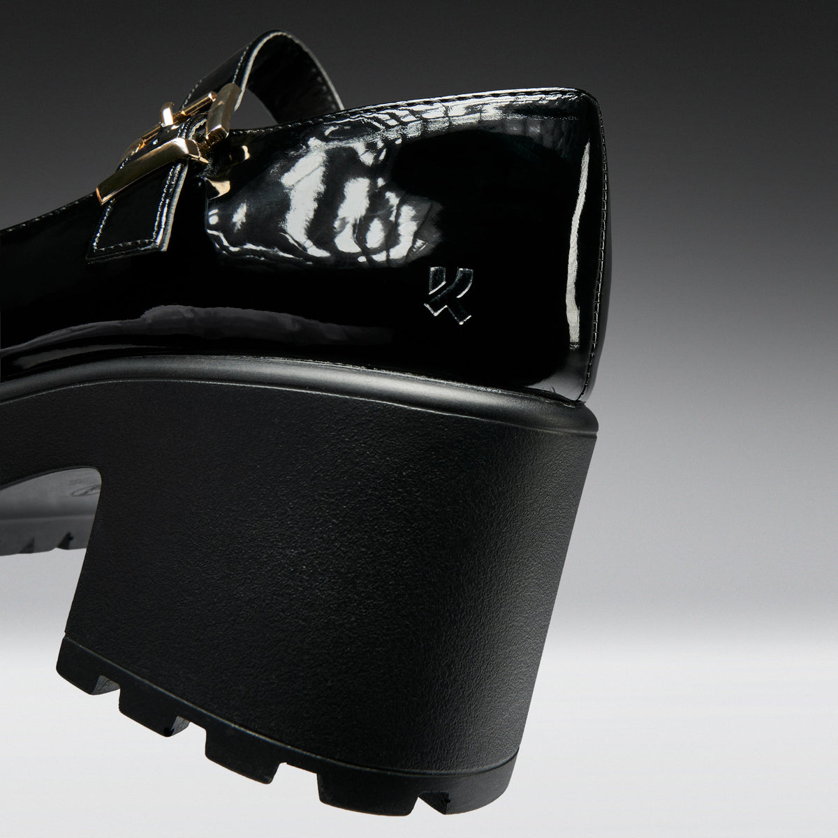 KOI Footwear - Black Chunky Platform Mary Jane Shoes
