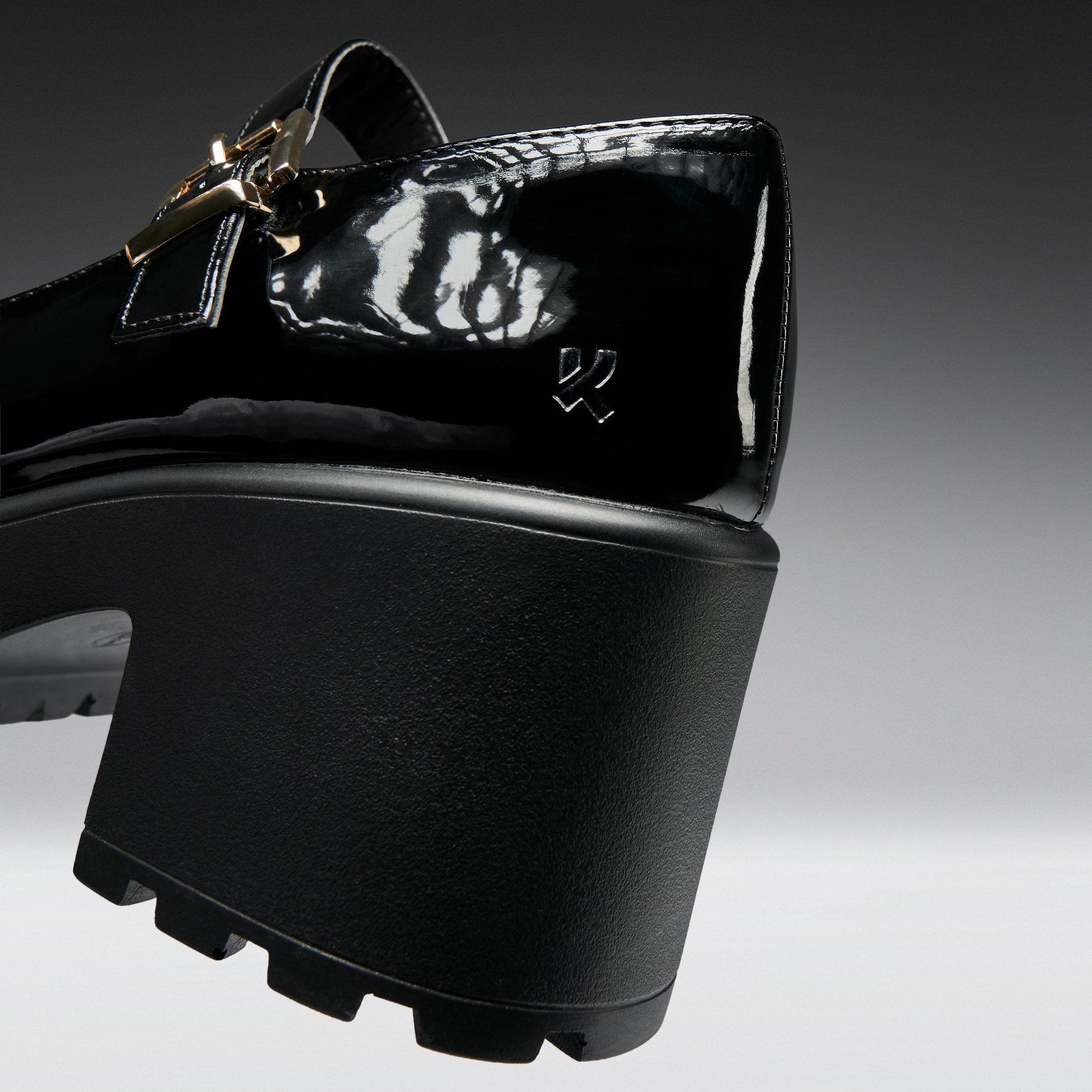 KOI Footwear - Black Chunky Platform Mary Jane Shoes