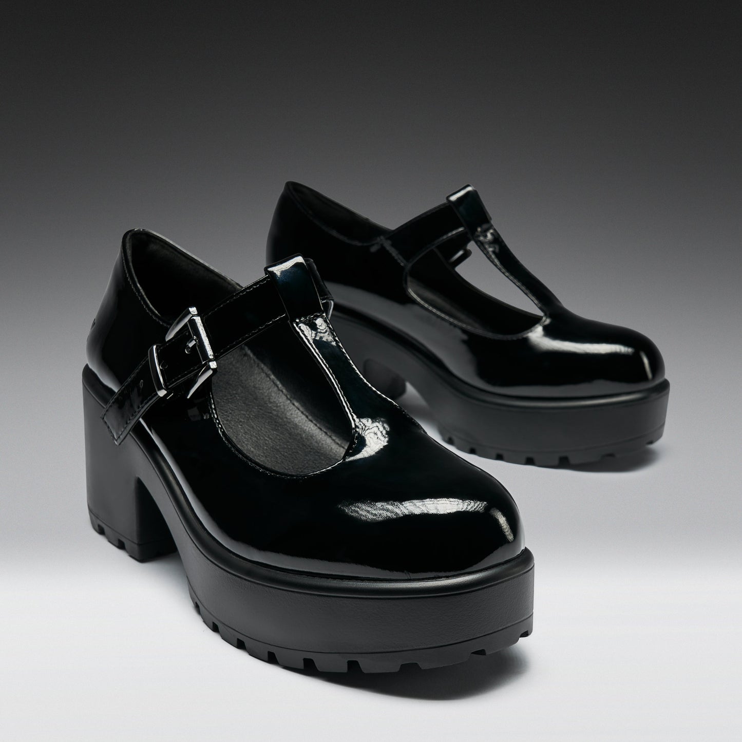 KOI Footwear - Black Patent Mary Jane Shoes | SAI Black