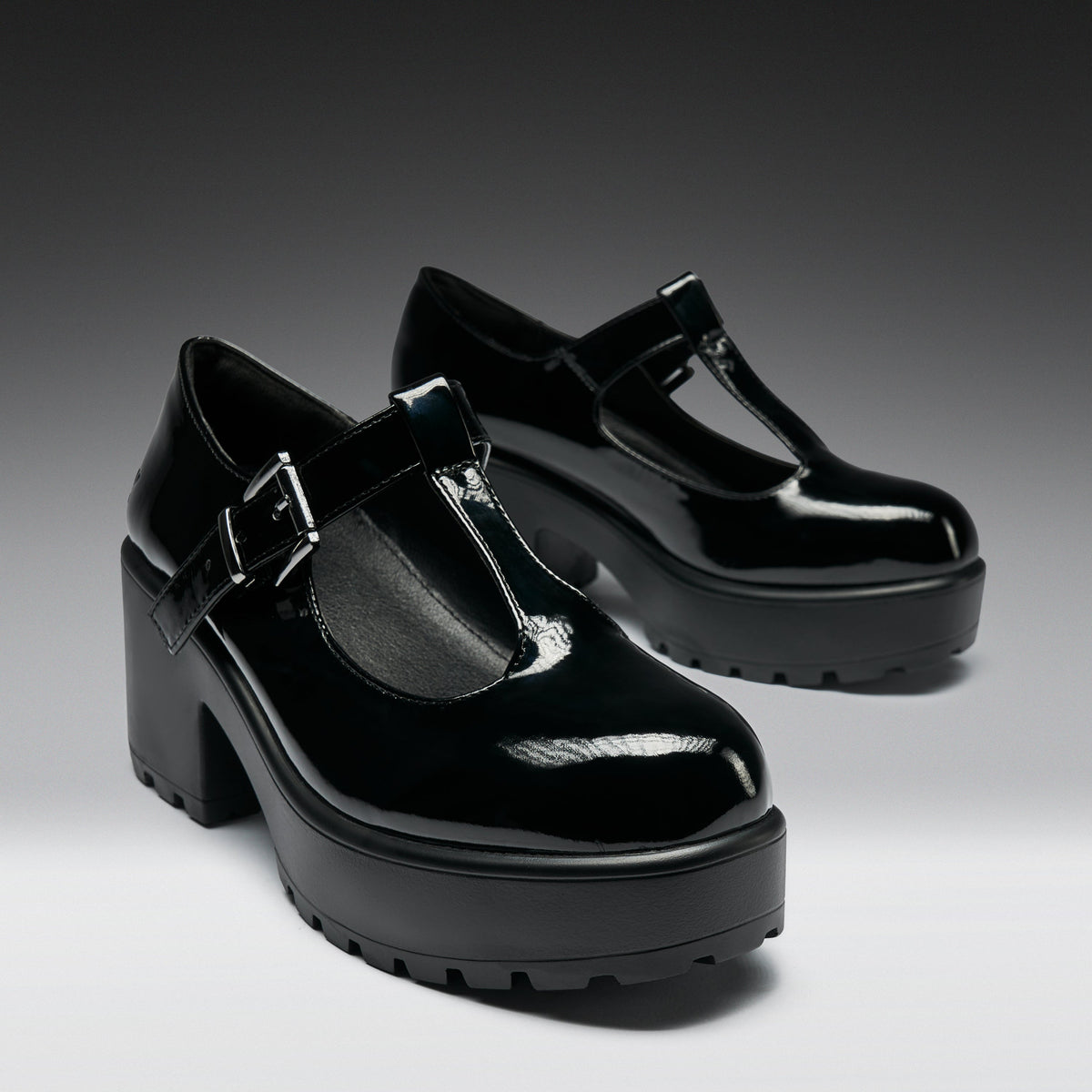 KOI Footwear - Black Patent Mary Jane Shoes | SAI Black