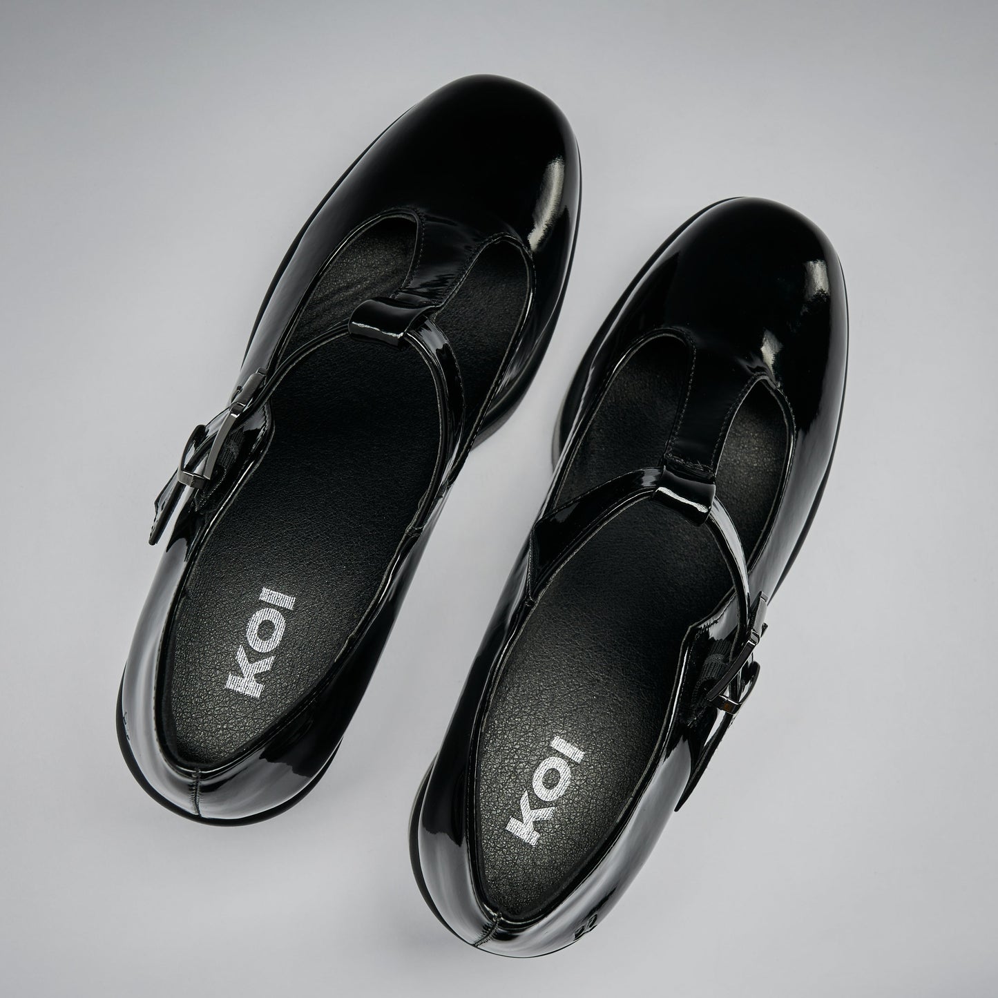 KOI Footwear - Black Patent Mary Jane Shoes | SAI Black