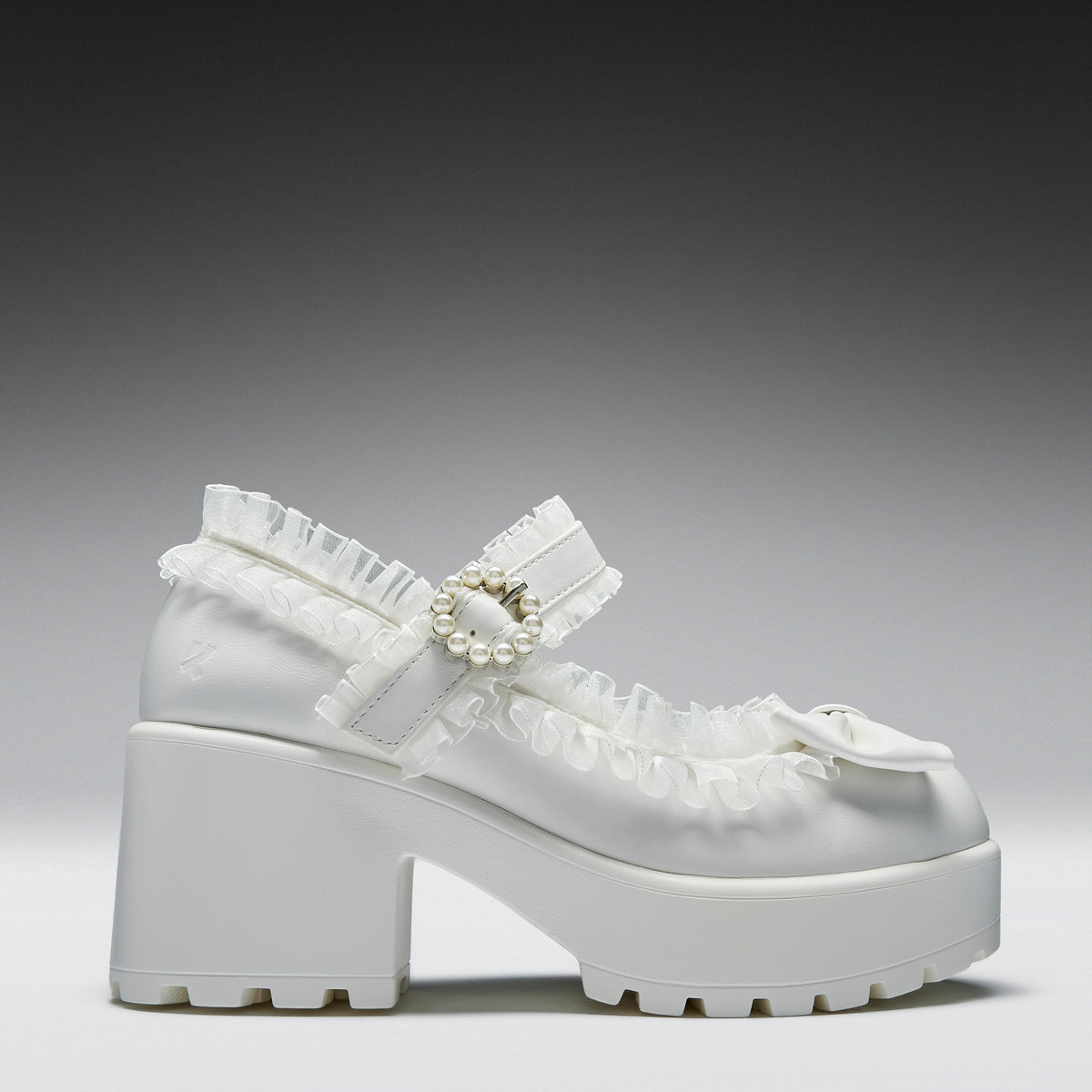KOI Footwear - Tira Ruffle Mary Janes ‘ Porcelain Delights Edition’