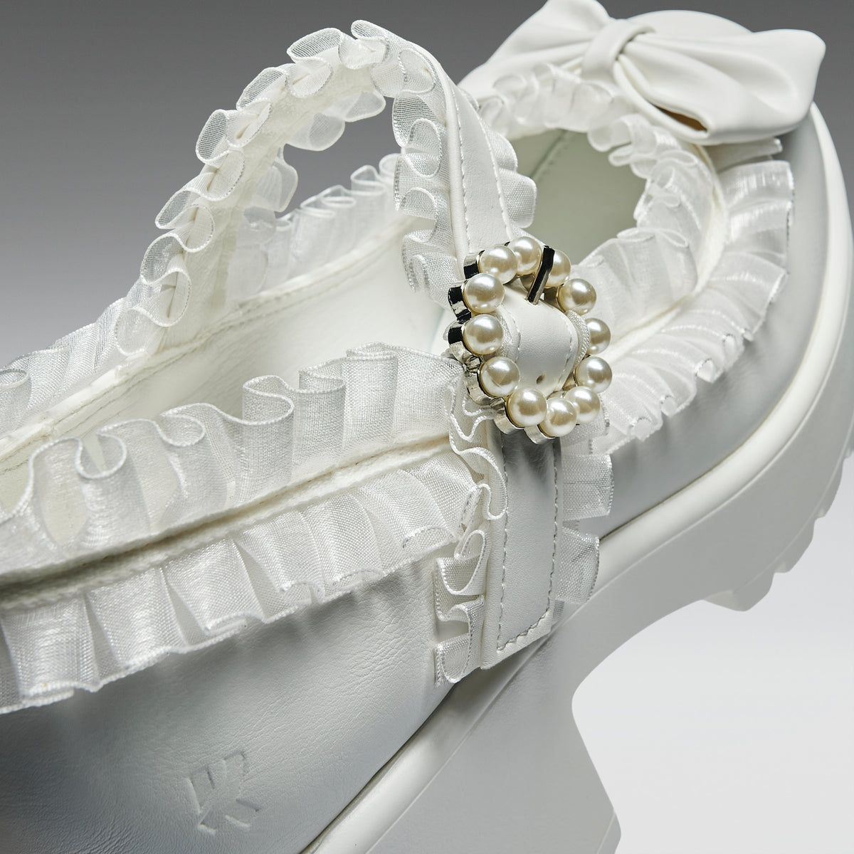 KOI Footwear - Tira Ruffle Mary Janes ‘ Porcelain Delights Edition’