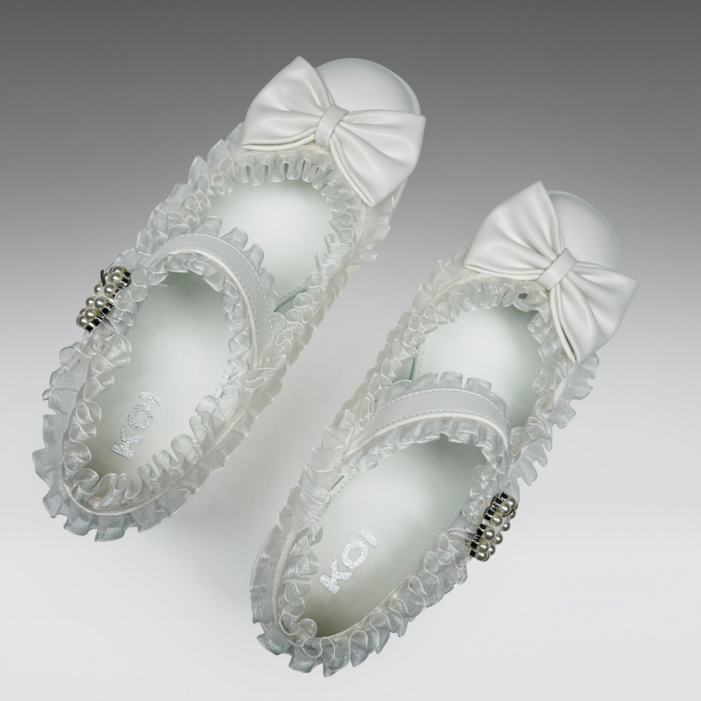 KOI Footwear - Tira Ruffle Mary Janes ‘ Porcelain Delights Edition’