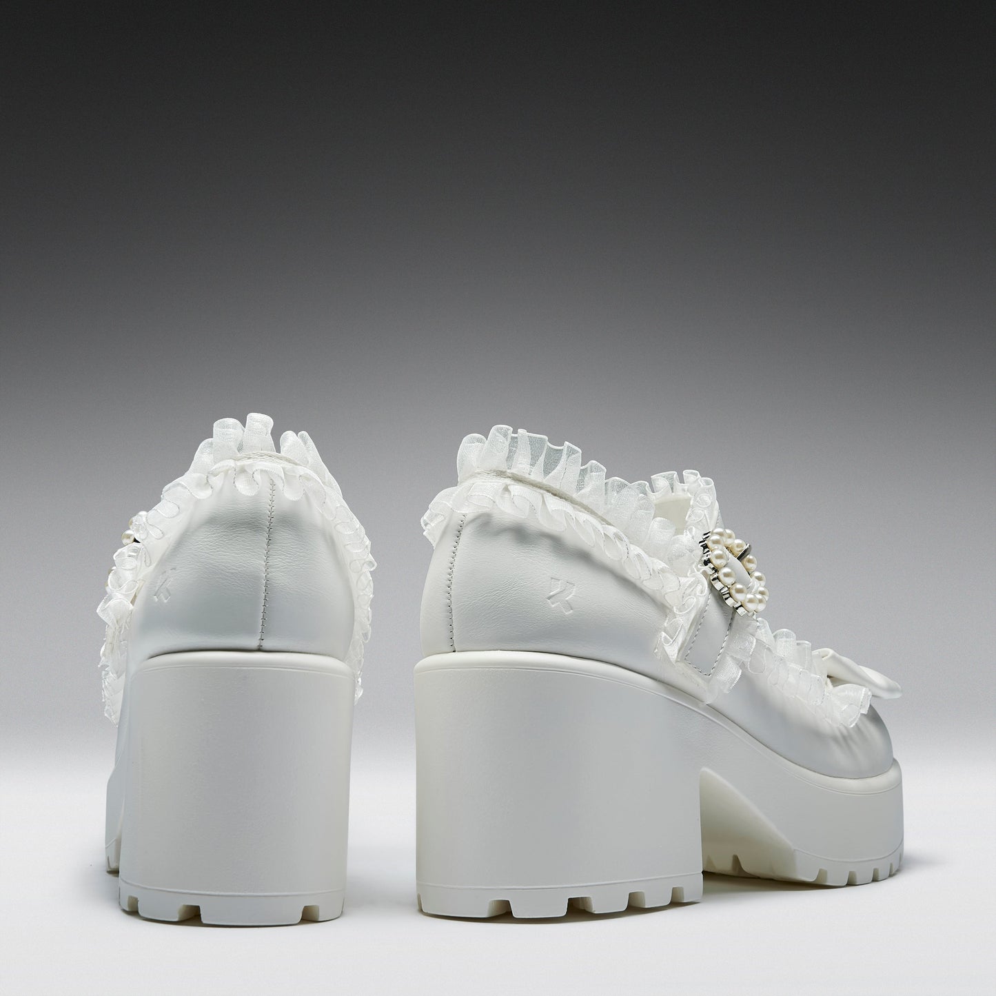KOI Footwear - Tira Ruffle Mary Janes ‘ Porcelain Delights Edition’