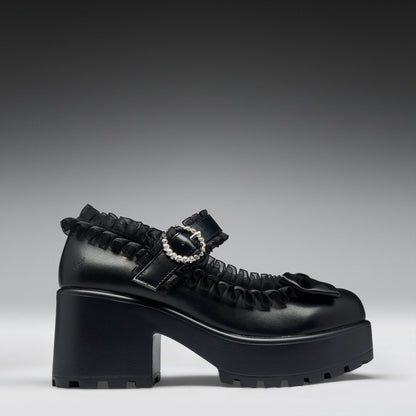 KOI Footwear - Tira Ruffle Mary Janes ‘ Dark Delights Edition’