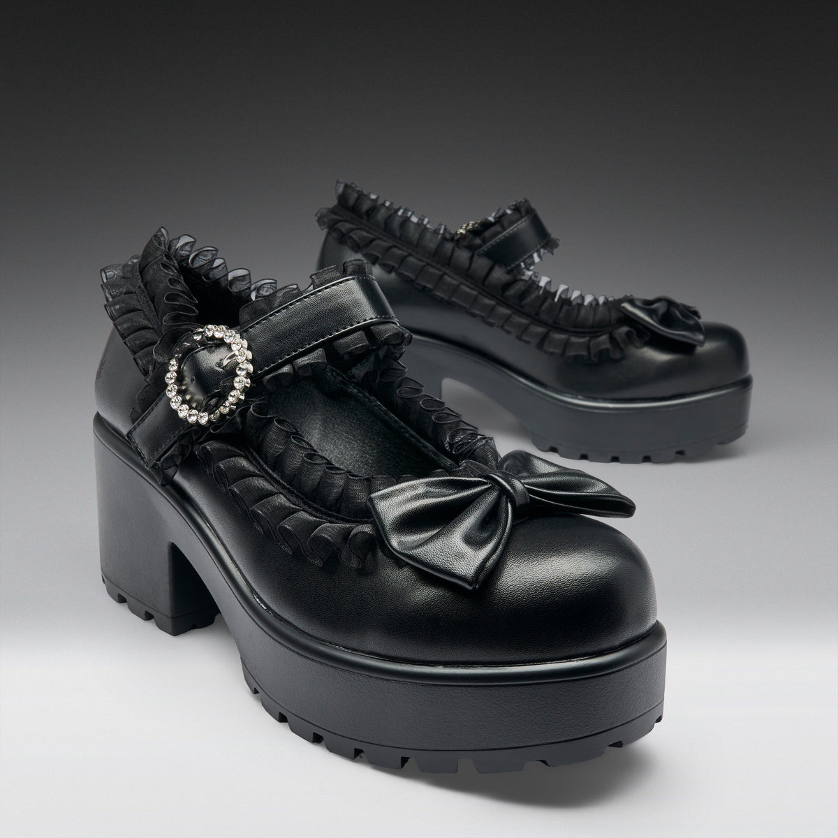 KOI Footwear - Tira Ruffle Mary Janes ‘ Dark Delights Edition’