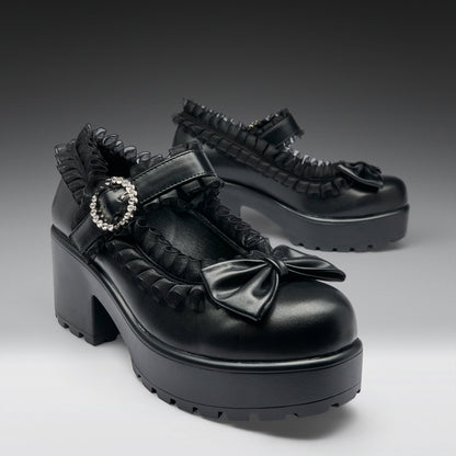 KOI Footwear - Tira Ruffle Mary Janes ‘ Dark Delights Edition’