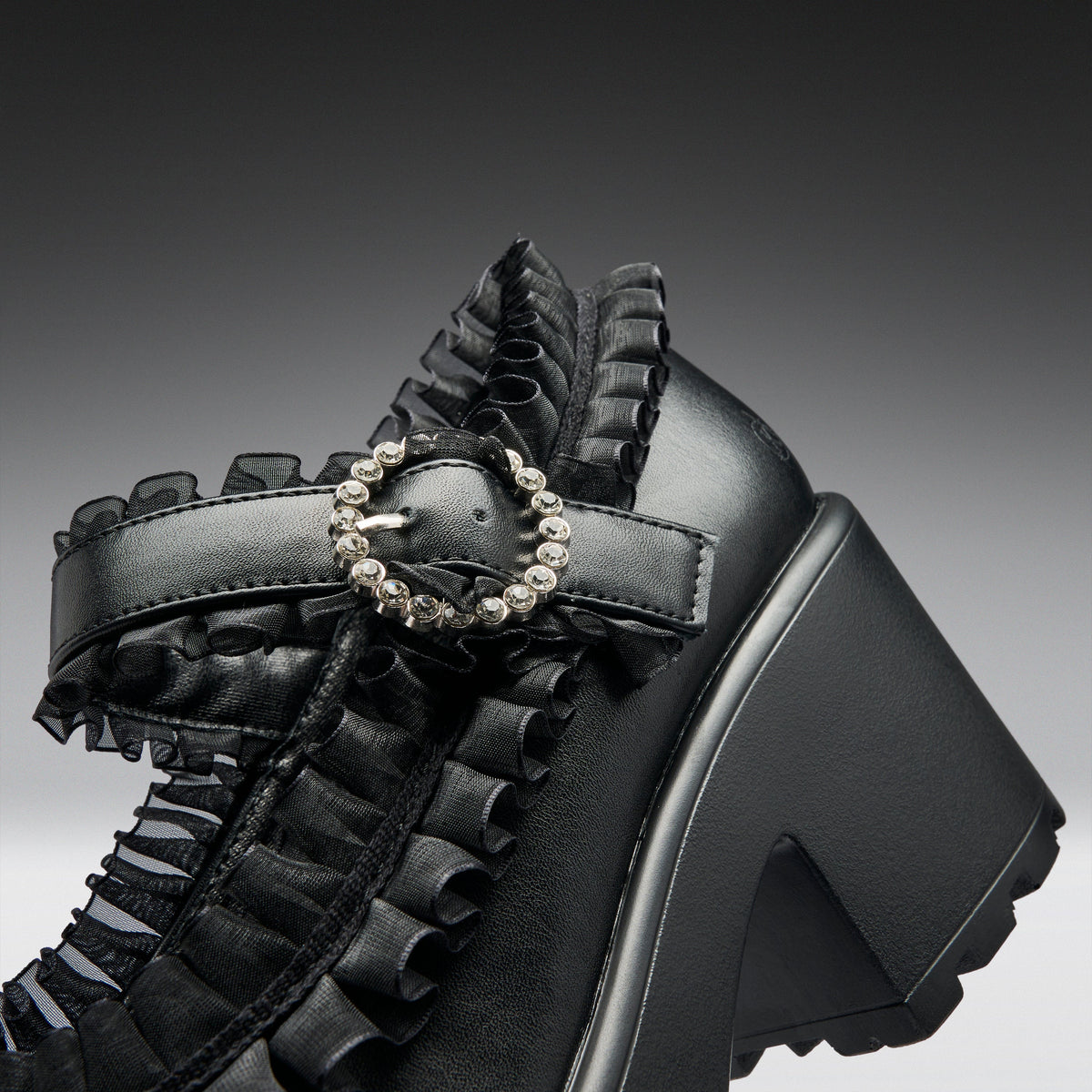 KOI Footwear - Tira Ruffle Mary Janes ‘ Dark Delights Edition’