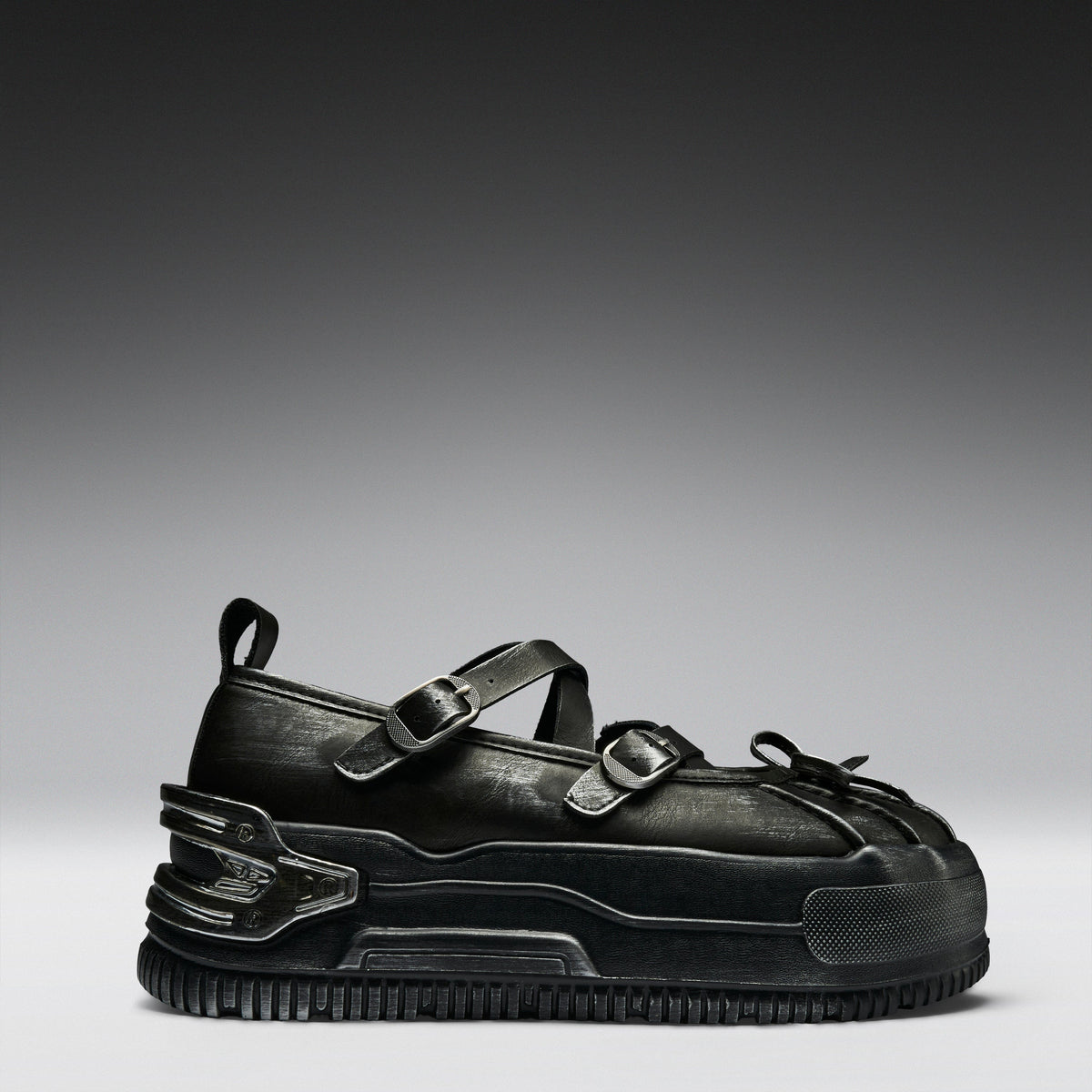 KOI Footwear - Metamorphosis Distressed Mary Janes - Charcoal