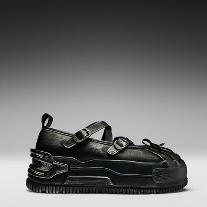KOI Footwear - Metamorphosis Distressed Mary Janes - Charcoal