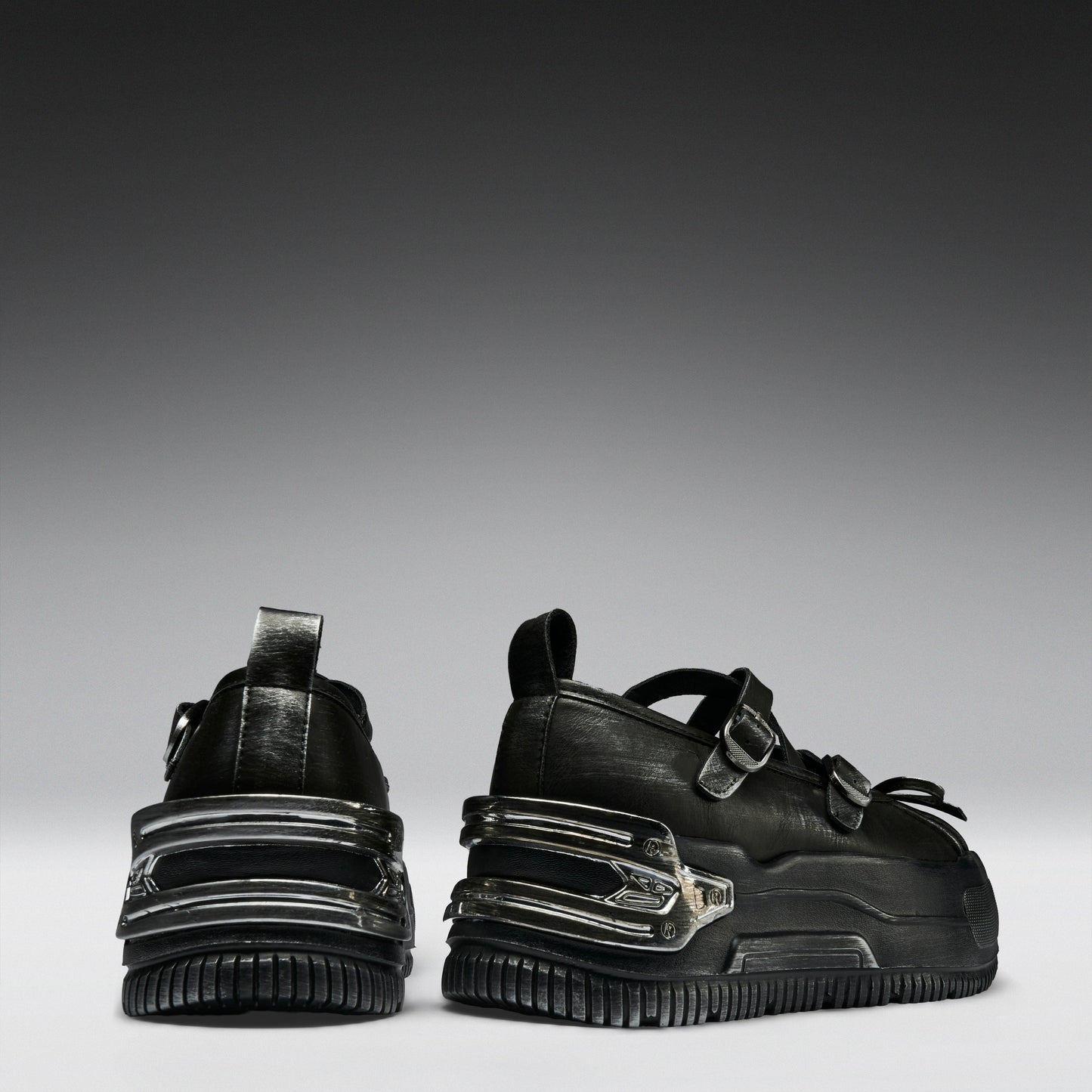 KOI Footwear - Metamorphosis Distressed Mary Janes - Charcoal