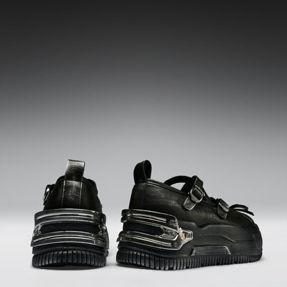 KOI Footwear - Metamorphosis Distressed Mary Janes - Charcoal