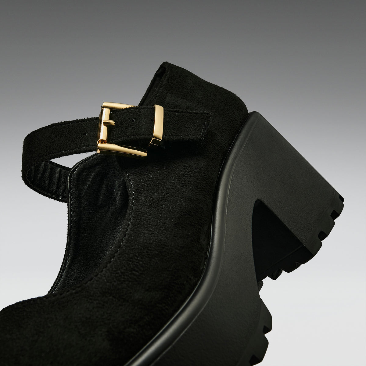 KOI Footwear - Black Chunky Platform Mary Jane Shoes