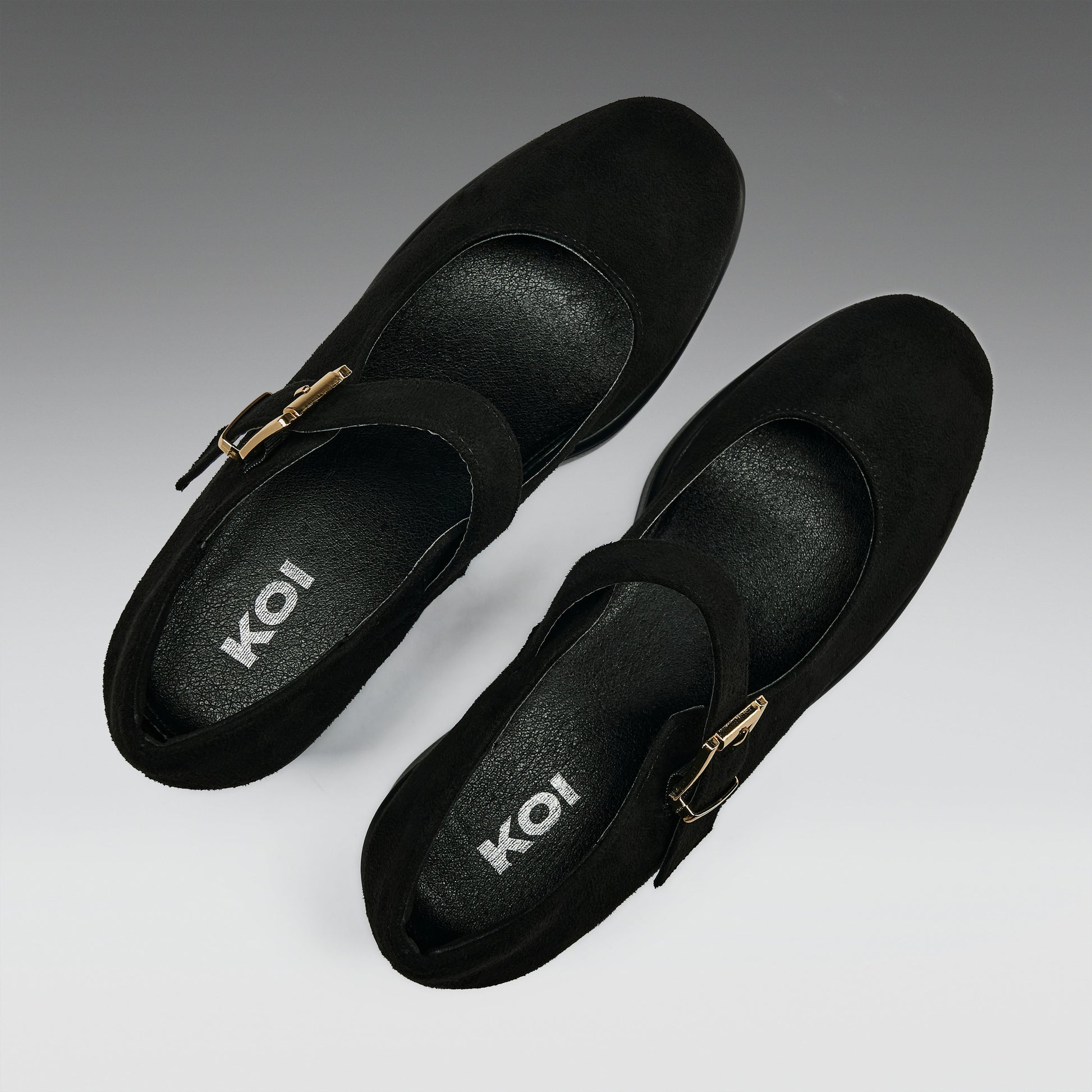 KOI Footwear - Black Chunky Platform Mary Jane Shoes
