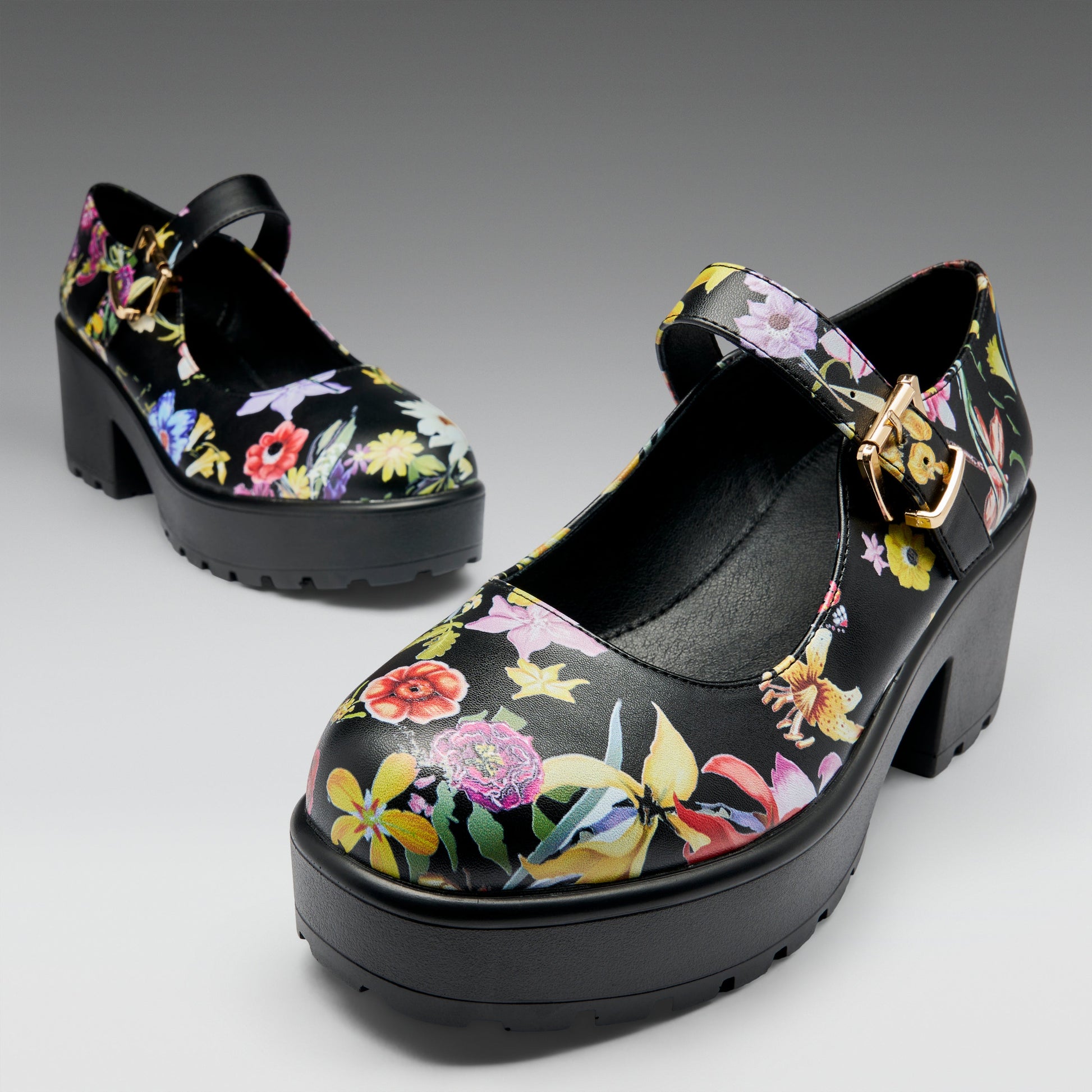 KOI Footwear - Tira Mary Jane Shoes 'Floral Edition'