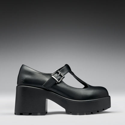KOI Footwear - Black Chunky Platform Mary Jane Shoes