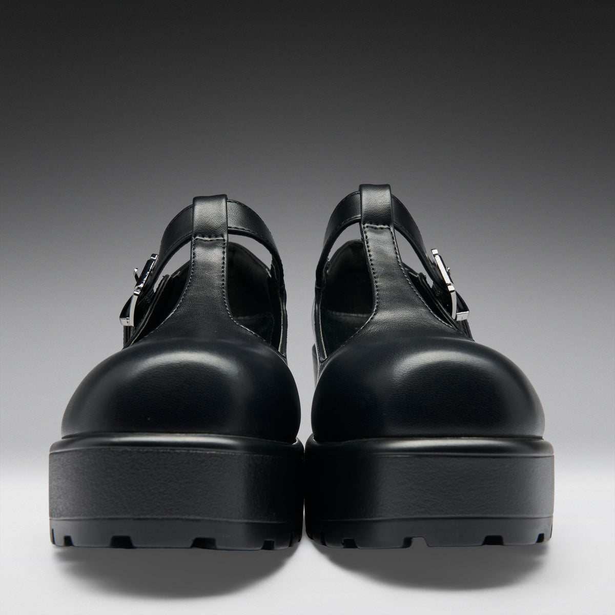 KOI Footwear - Black Chunky Platform Mary Jane Shoes