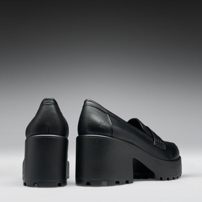 KOI Footwear - Black Chunky Platform Mary Jane Shoes