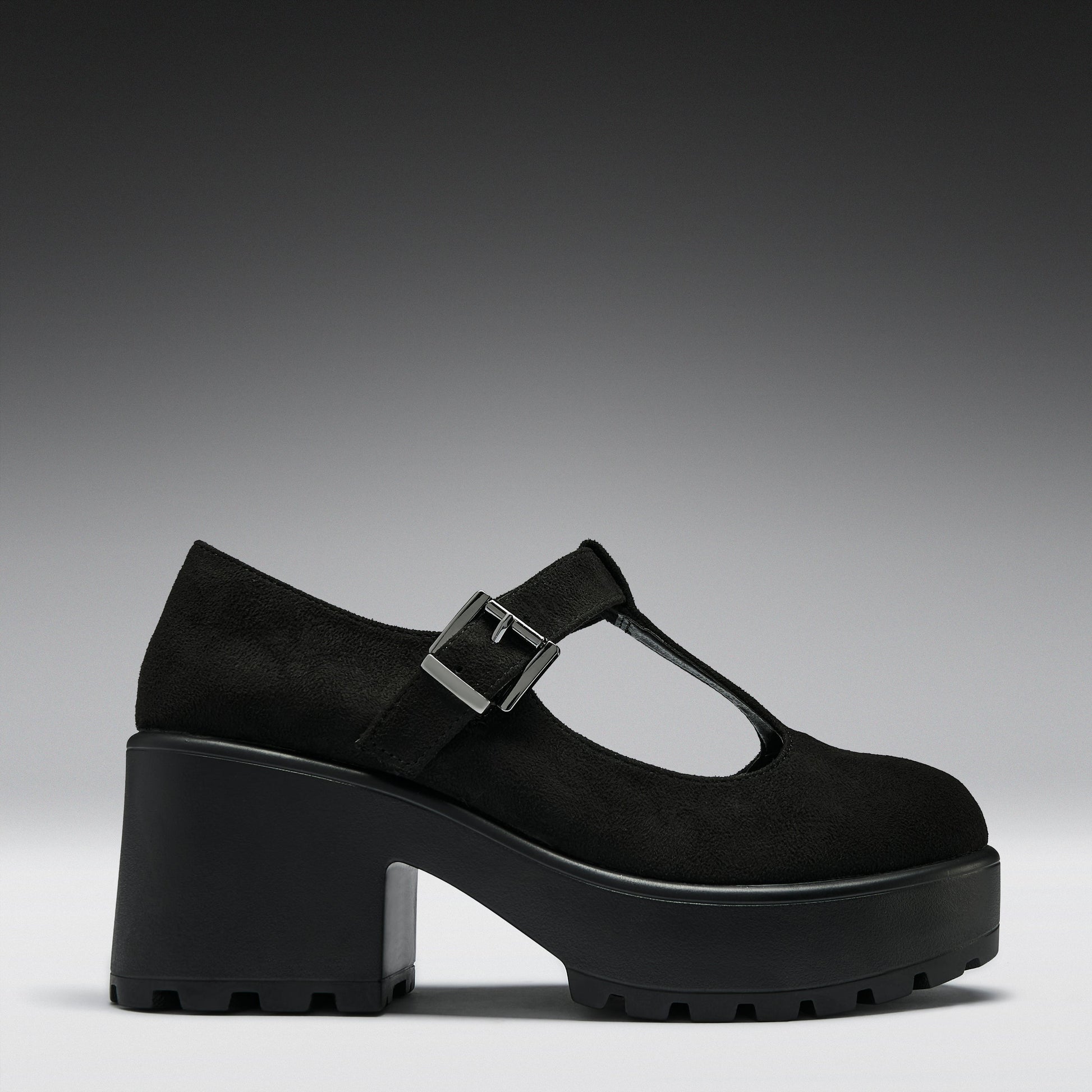KOI Footwear - Sai Black Mary Jane Shoes 'Suede Edition'
