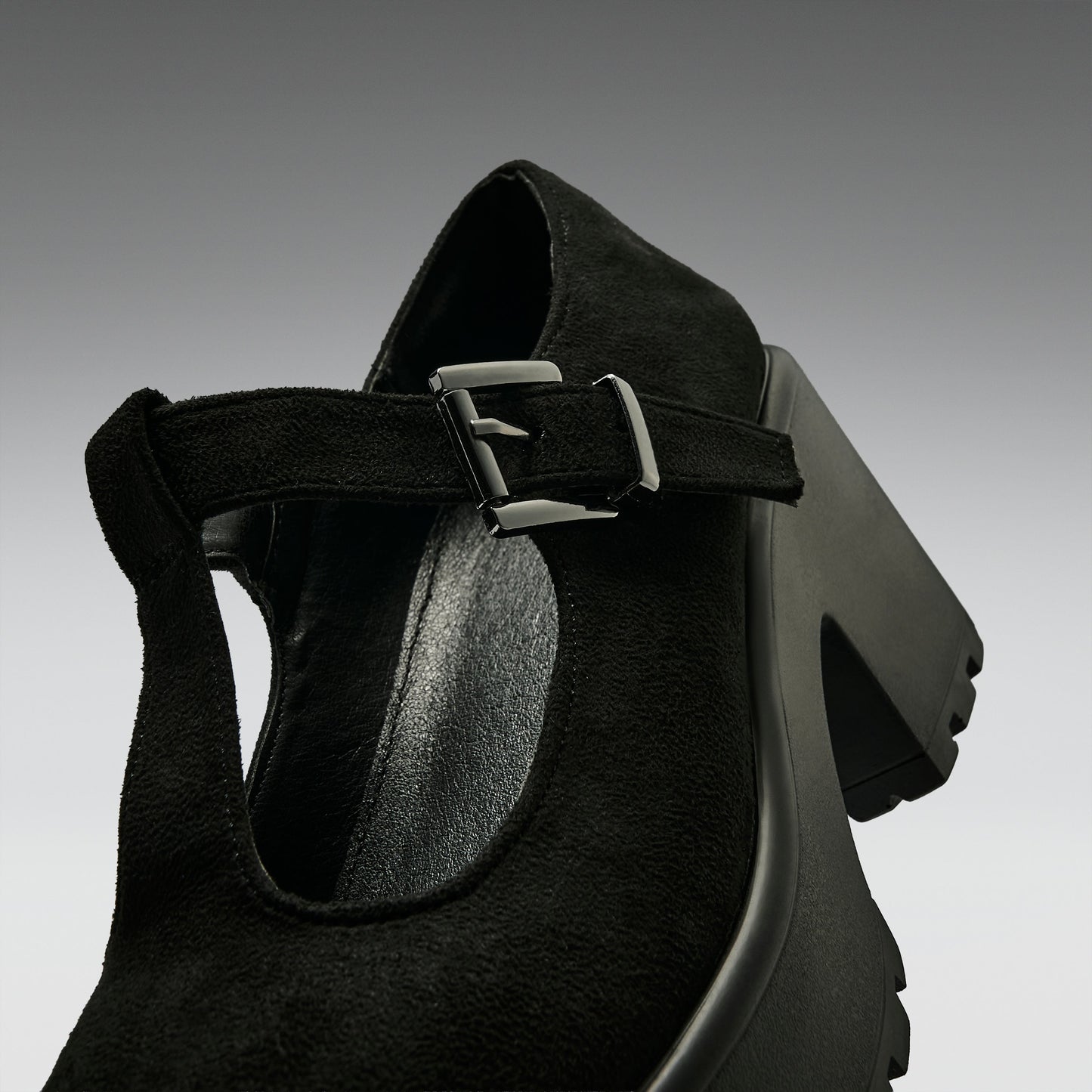 KOI Footwear - Sai Black Mary Jane Shoes 'Suede Edition'