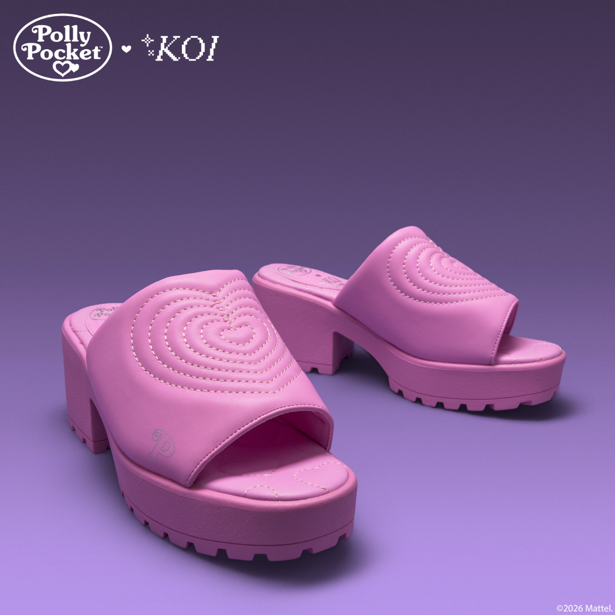 KOI Footwear - Playset Days Chunky Heeled Mules - Pink