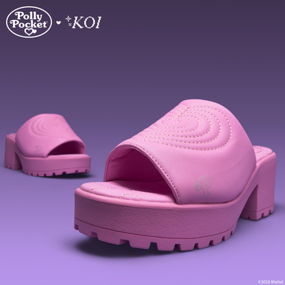 KOI Footwear - Playset Days Chunky Heeled Mules - Pink