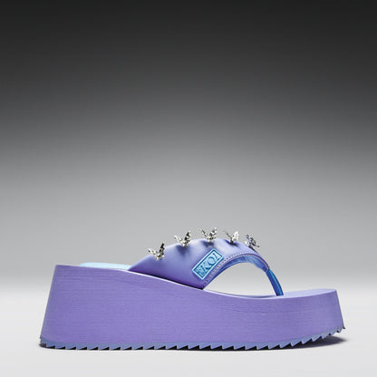 KOI Footwear - Daydreamer Flatform Thong Sandals -Lilac