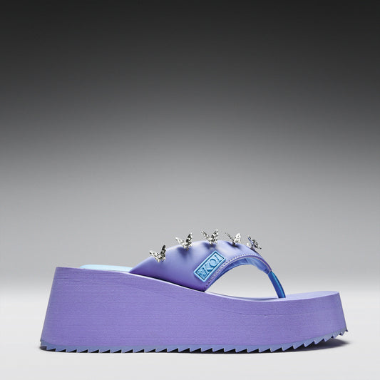 KOI Footwear - Daydreamer Flatform Thong Sandals -Lilac