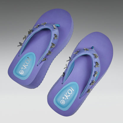KOI Footwear - Daydreamer Flatform Thong Sandals -Lilac