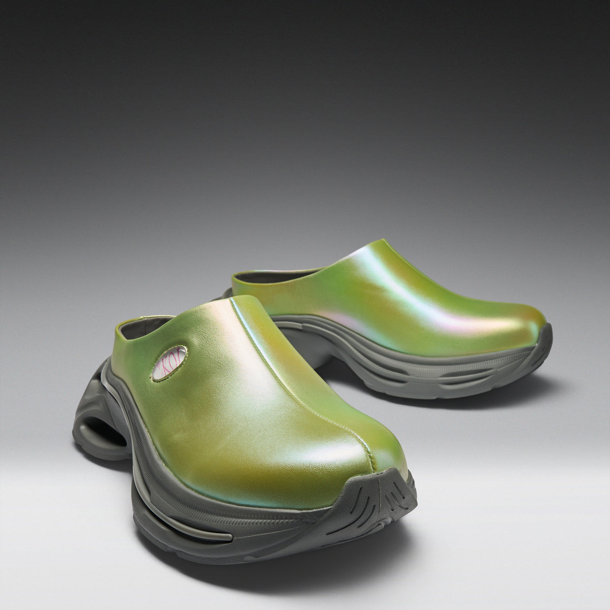 KOI Footwear - Lime Waves Chunky Slip On Shoes