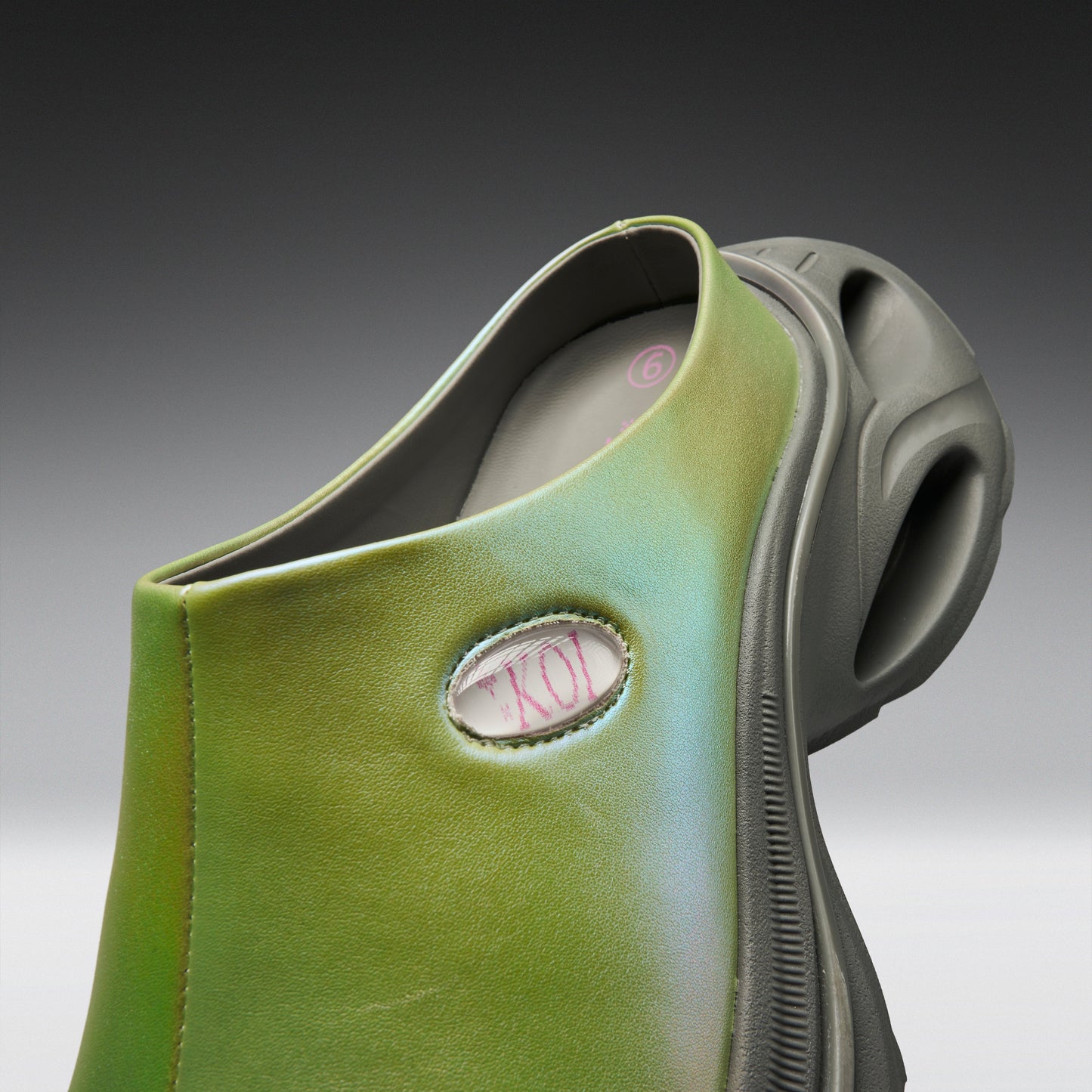 KOI Footwear - Lime Waves Chunky Slip On Shoes