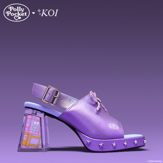 KOI Footwear - It’s Polly’s World Platform Heels - Purple