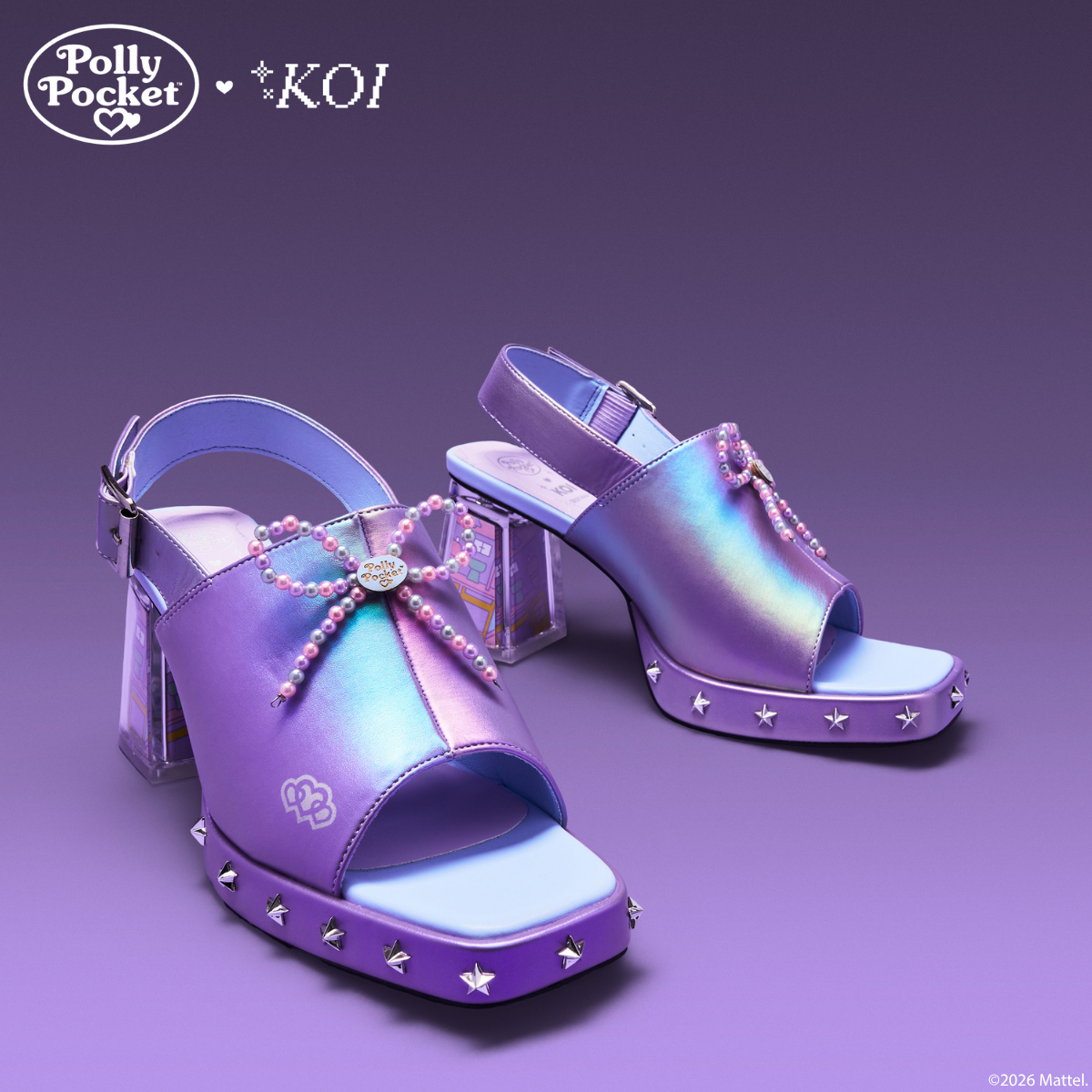 KOI Footwear - It’s Polly’s World Platform Heels - Purple