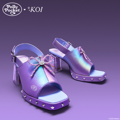 KOI Footwear - It’s Polly’s World Platform Heels - Purple