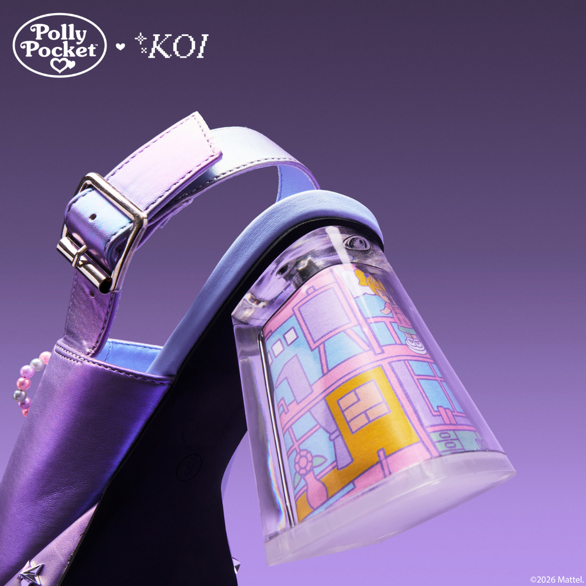 KOI Footwear - It’s Polly’s World Platform Heels - Purple