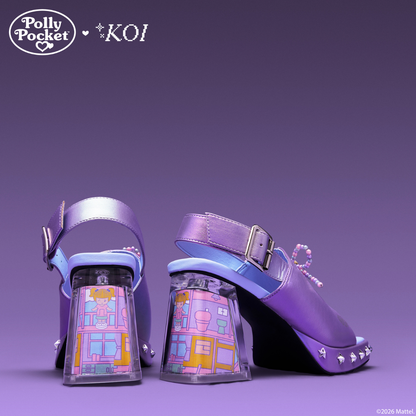 KOI Footwear - It’s Polly’s World Platform Heels - Purple