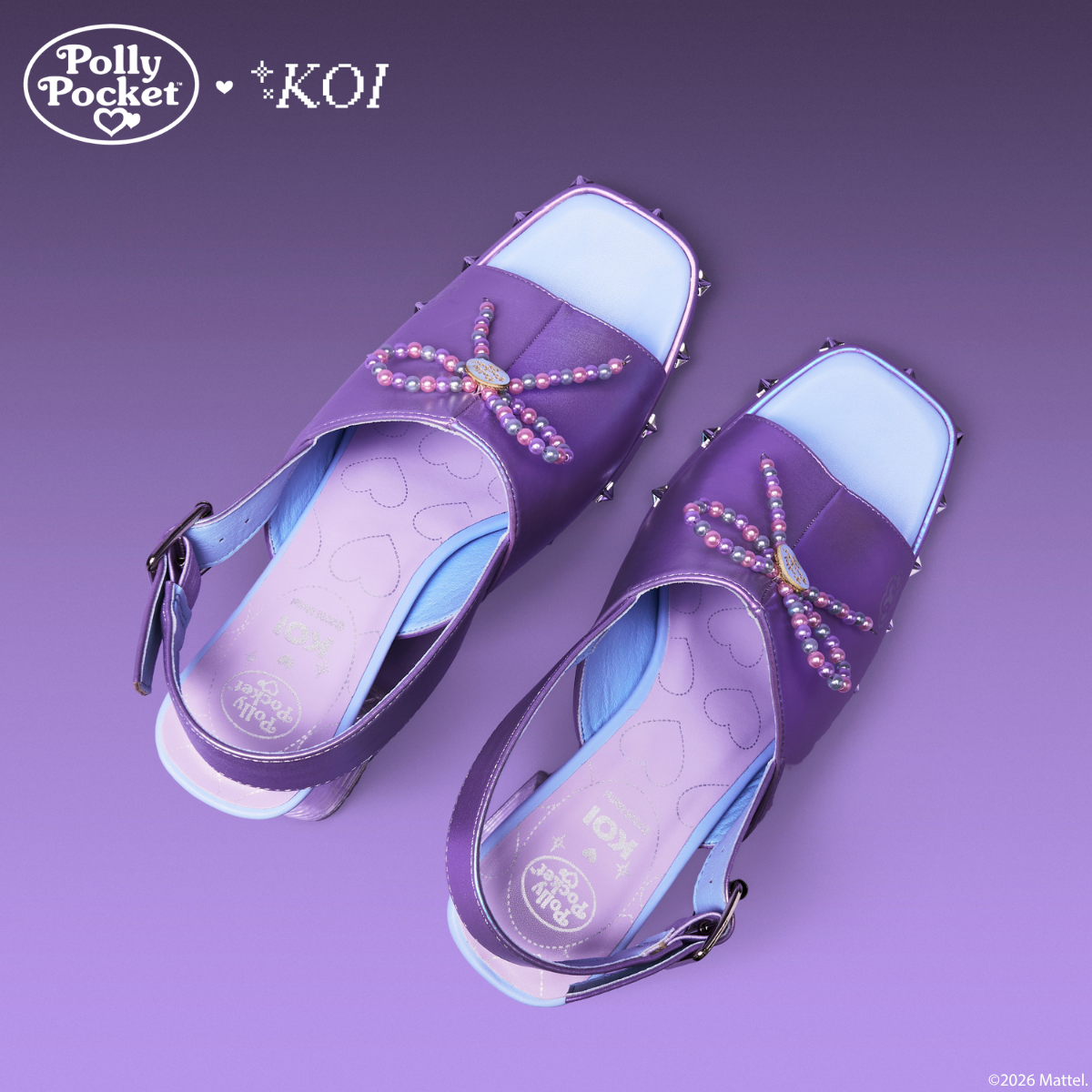 KOI Footwear - It’s Polly’s World Platform Heels - Purple
