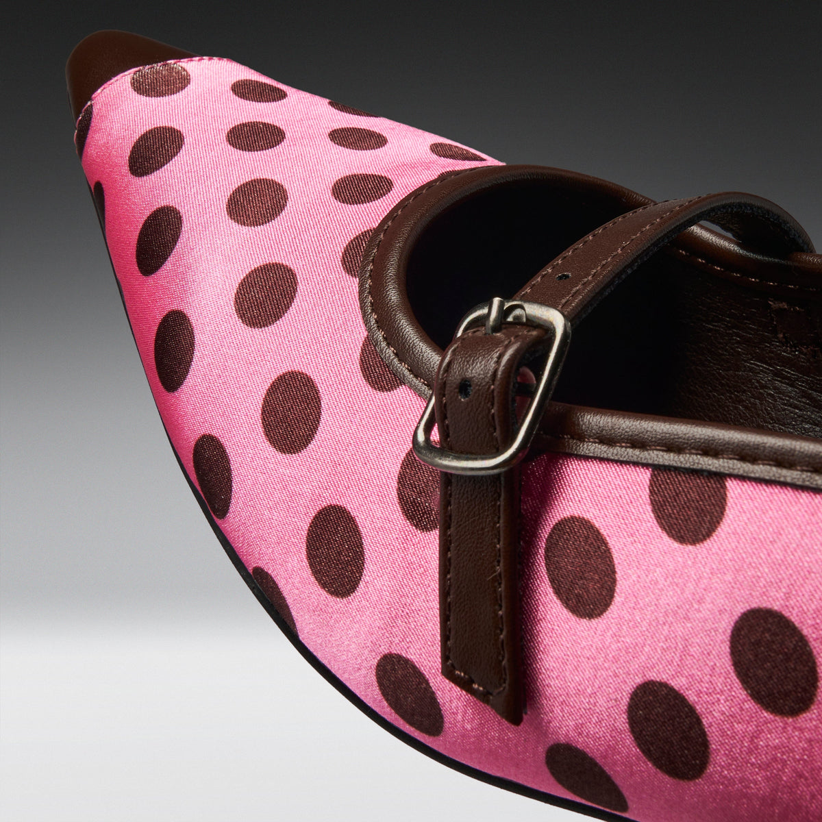 KOI Footwear - 1950's Polka Dot Kitten Heels -Pink