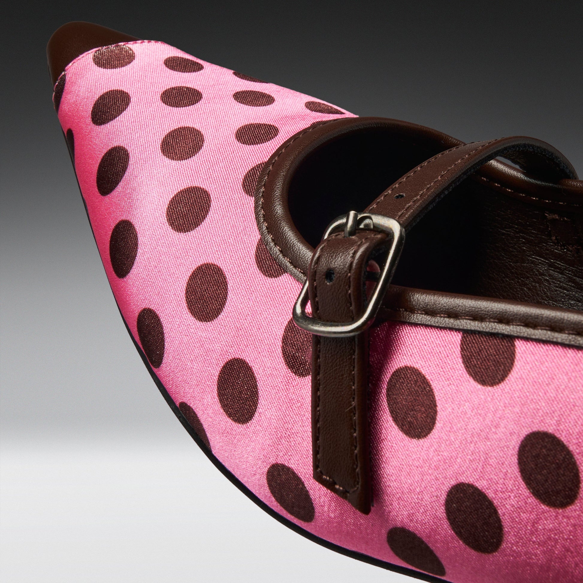 KOI Footwear - 1950's Polka Dot Kitten Heels -Pink