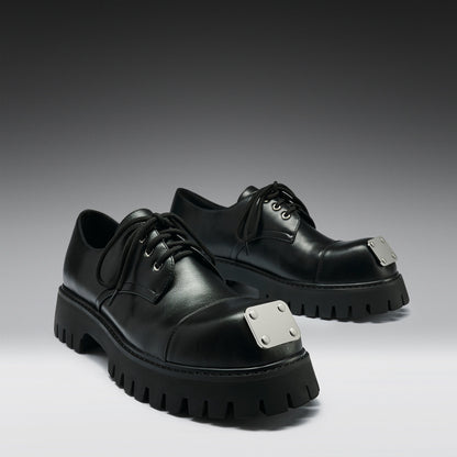 KOI Footwear - Gehrman Metal Cap Chunky Shoes - Black