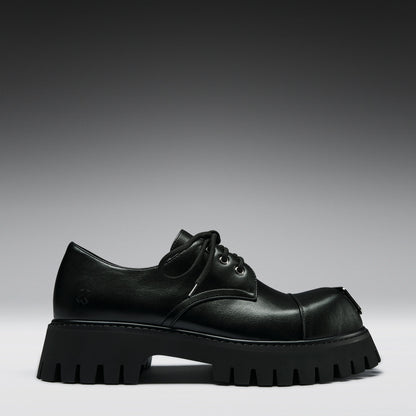 KOI Footwear - Gehrman Metal Cap Chunky Shoes - Black