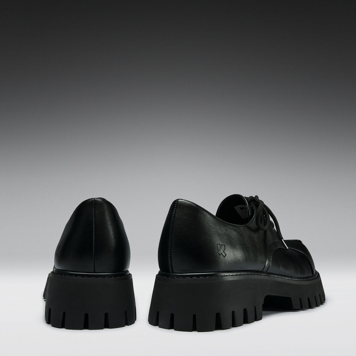 KOI Footwear - Gehrman Metal Cap Chunky Shoes - Black